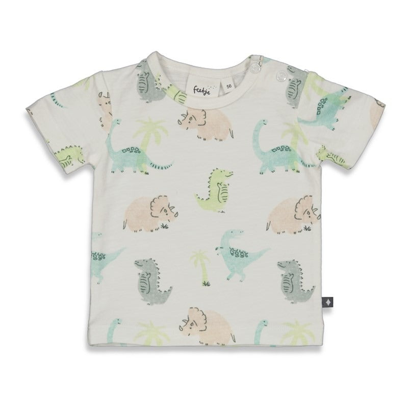 Feetje: Cool-A-Saurus: Shirt offwhite