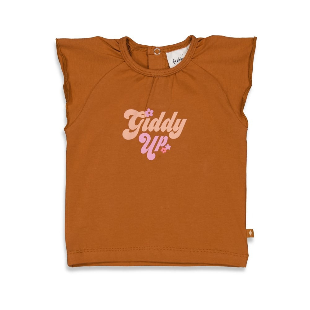 Feetje: Howdy Honey: shirt bruin