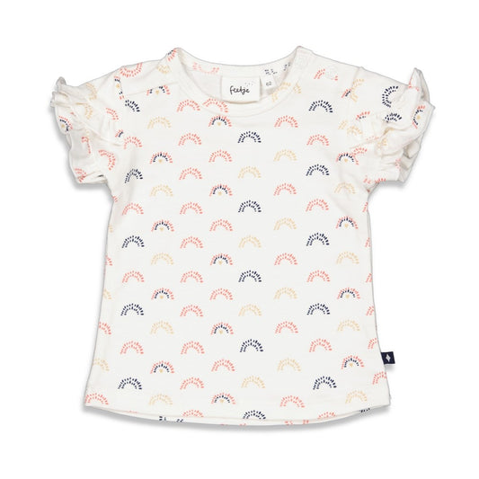 Feetje: Sunkissed: shirt white regenboog