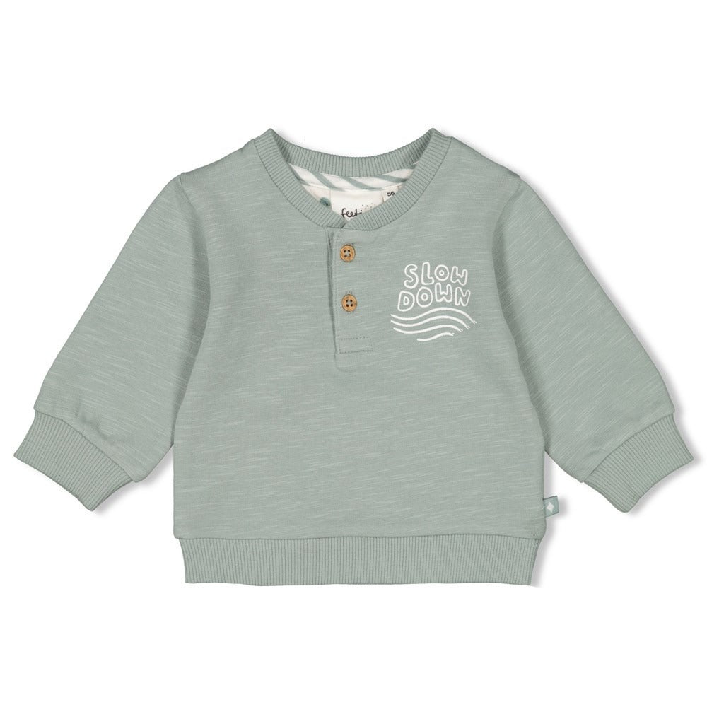 Feetje:Turtelly cool: sweater sea green