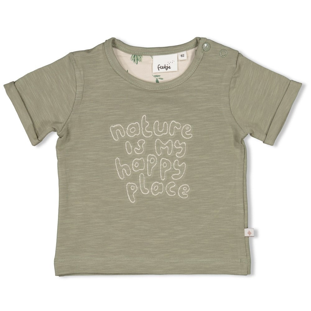 Feetje:The chill club: t-shirt green "Nature"