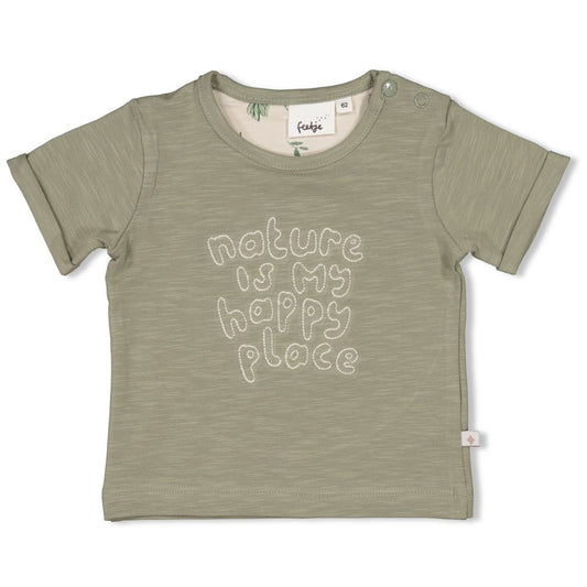 Feetje:The chill club: t-shirt green "Nature"