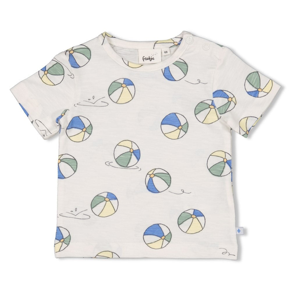 Feetje:Pool time: shirt AOP: offwhite