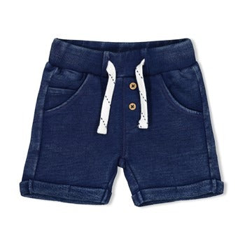 Feetje:short indigo super zacht