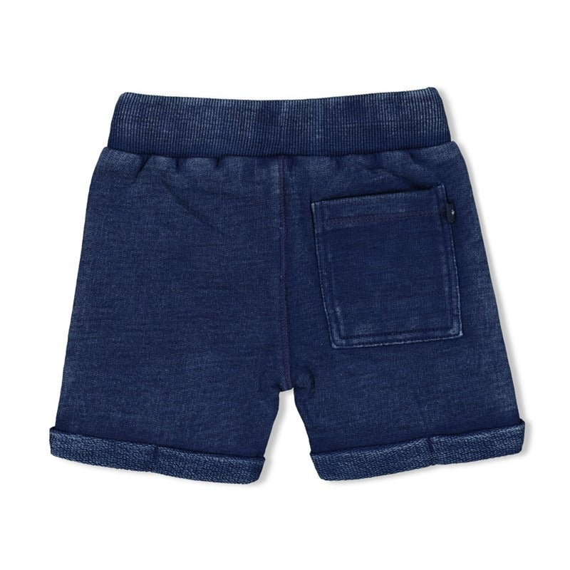 Feetje:short indigo super zacht