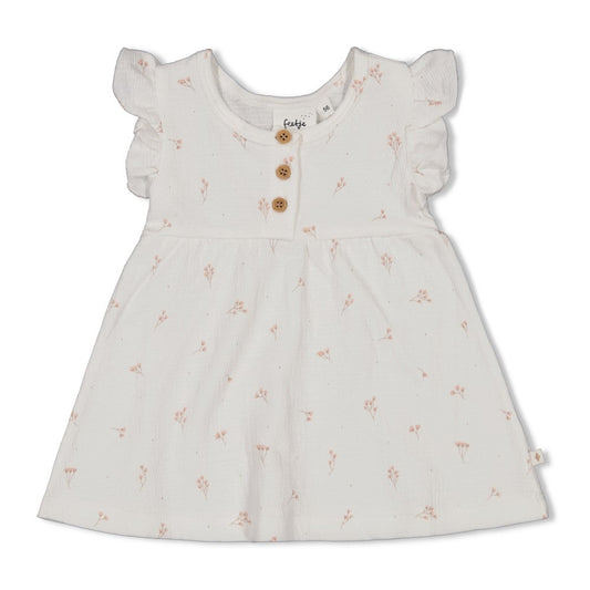 Feetje:Delicate flower: jurk crinkle AOP
