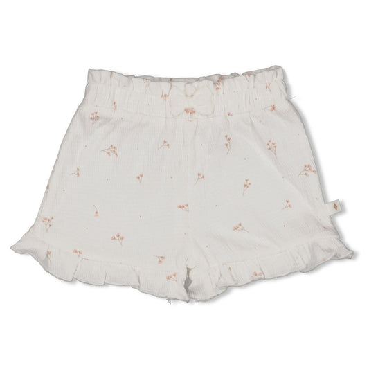 Feetje:Delicate flower:short offwhite wrinkle