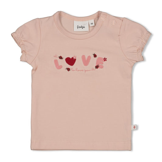 Feetje:Ladybug:shirt roze