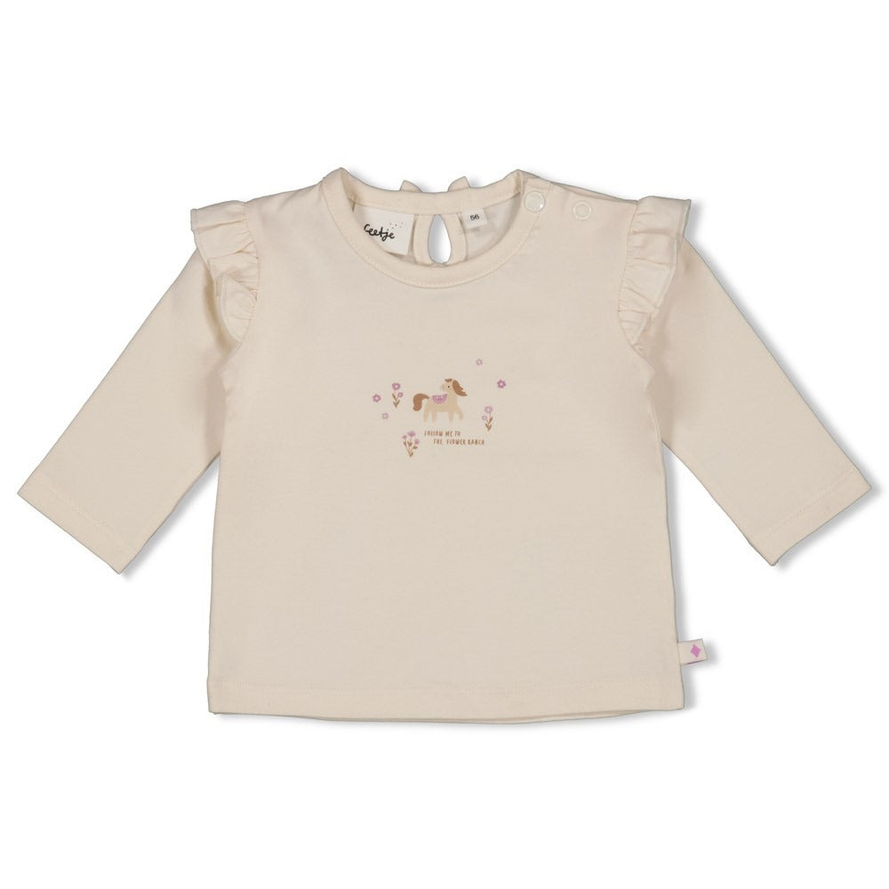 Feetje:Flower ranch: LS offwhite