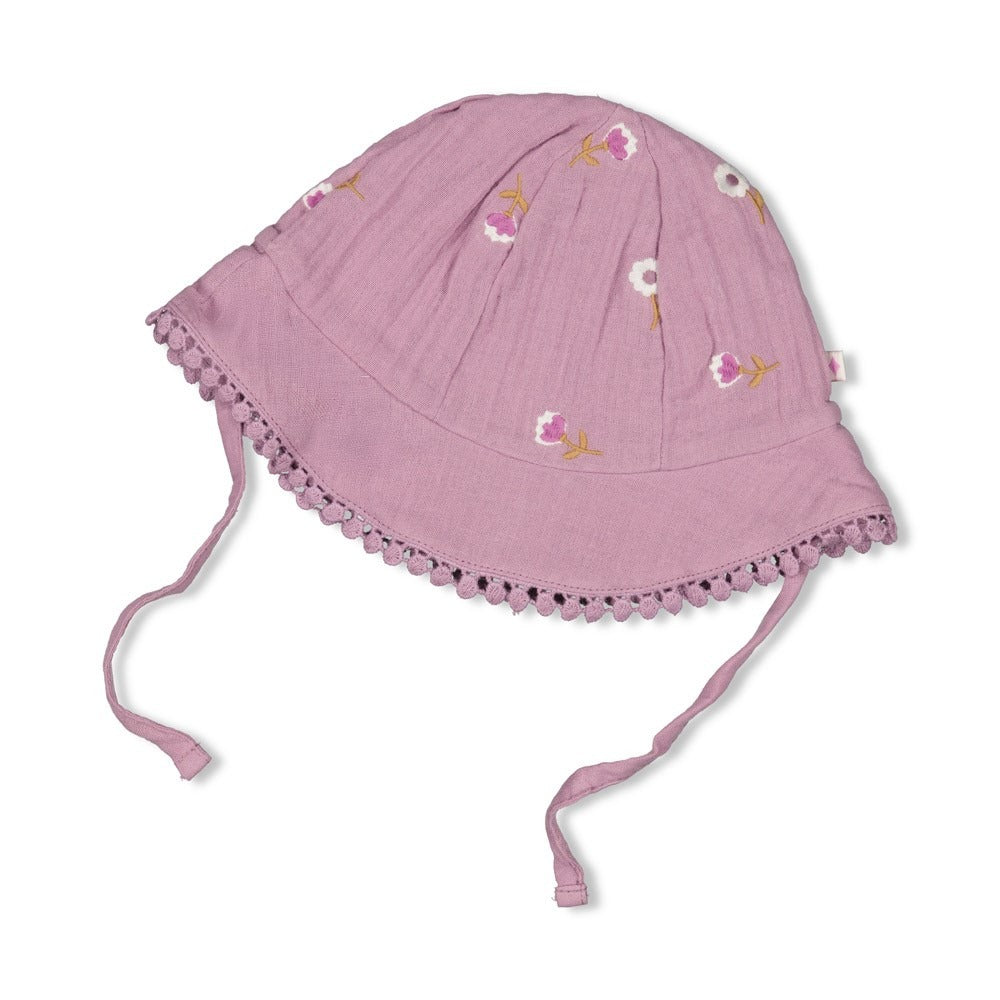 Feetje: zonnehoedje violet maat 1