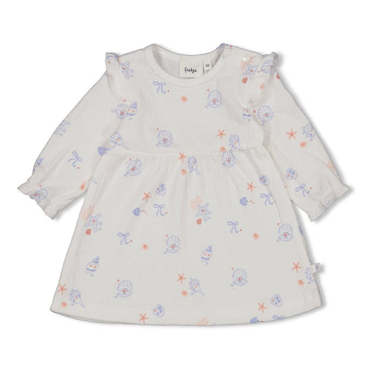 Feetje:Sea La vie: dress crinkle offwhite