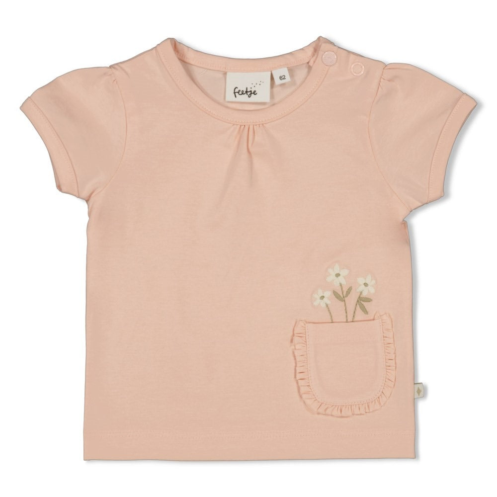 Feetje:Let your dreams blossom: shirt pocket peach