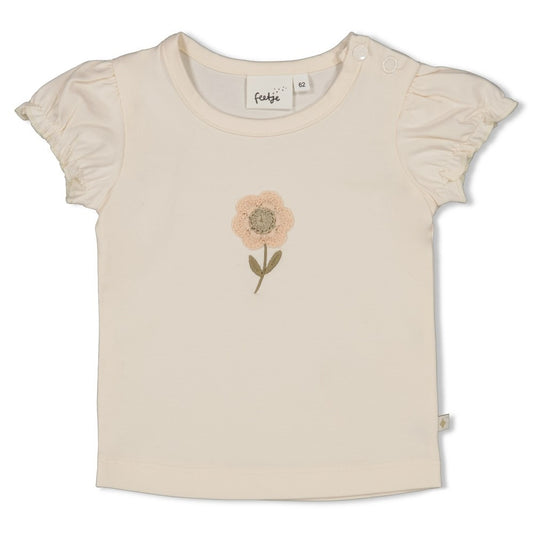 Feetje:Let your dreams blossom: shirt flower offwhite