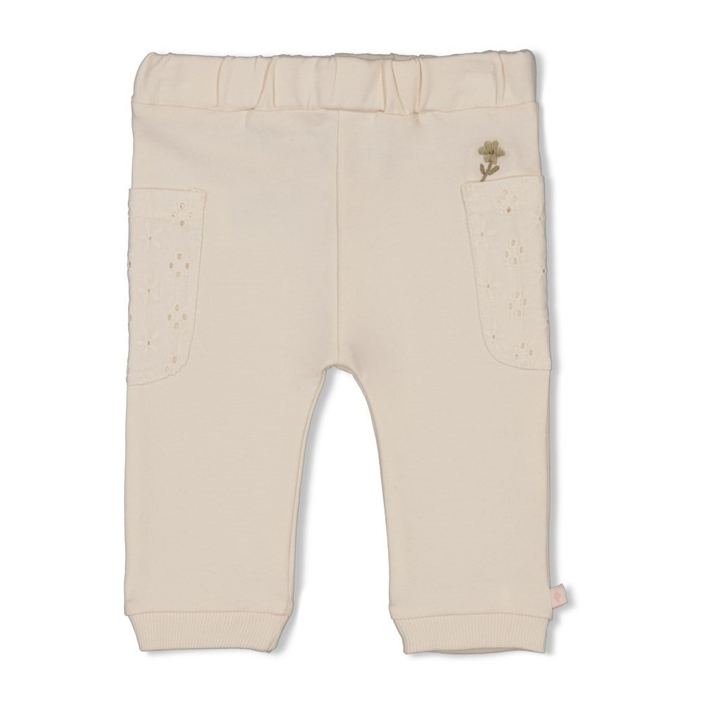 Feetje:Let your dreams blossom: broek offwhite