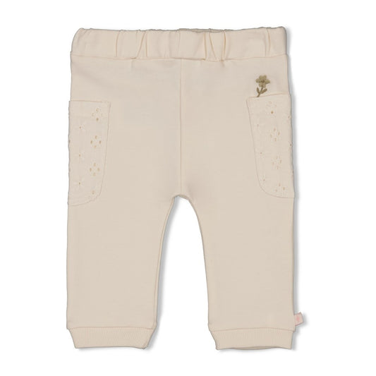 Feetje:Let your dreams blossom: broek offwhite