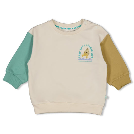 Feetje:Lazy days: sweater relaxed fit offwhite