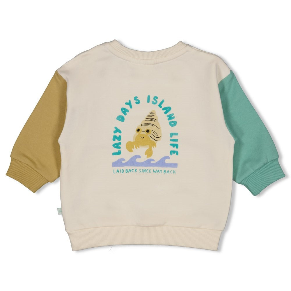 Feetje:Lazy days: sweater relaxed fit offwhite