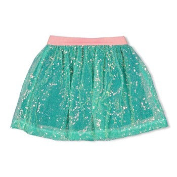 Jubel:Rolling into spring: pailettenrok groen
