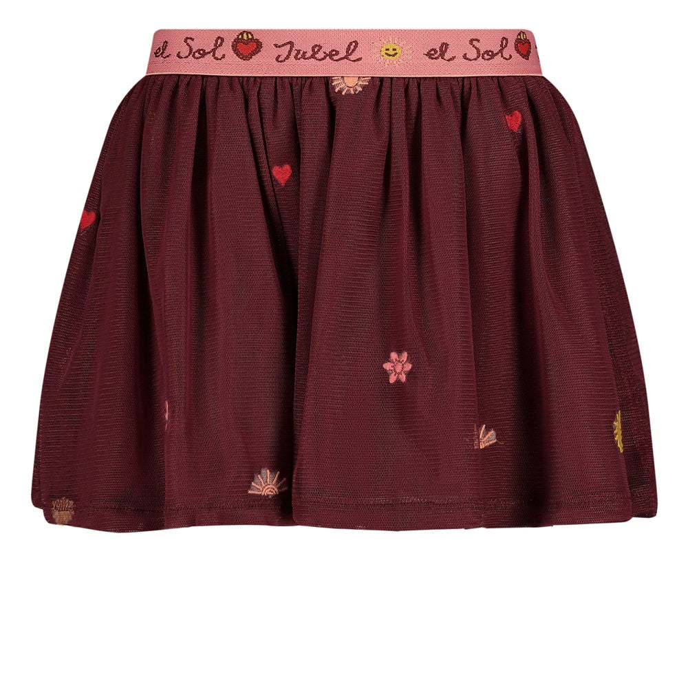 Jubel:Salsa Sunset: rok tule bordeaux