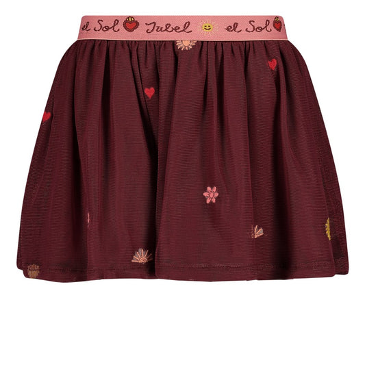 Jubel:Salsa Sunset: rok tule bordeaux