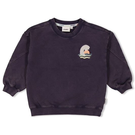 Sturdy:Lagoon Legends:oversized sweater indigo