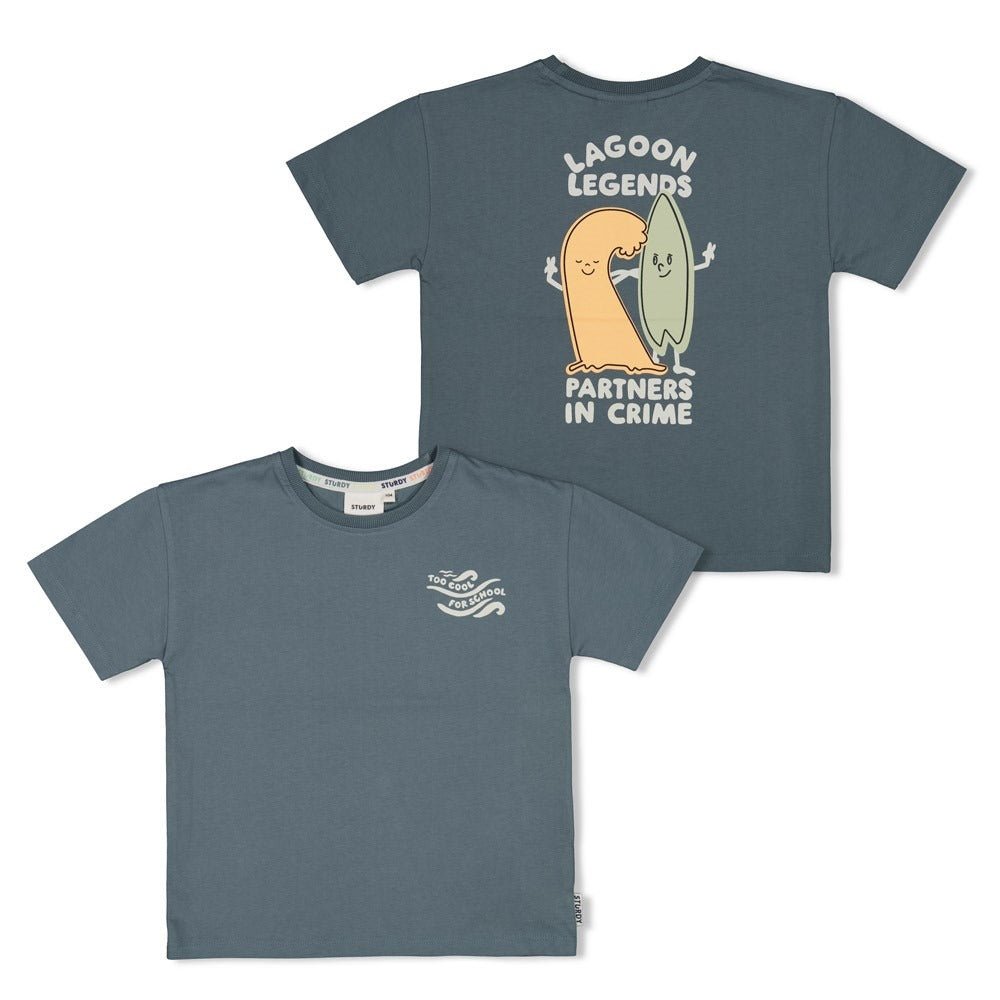 Sturdy:Lagoon Legends: shirt loose fit petrol