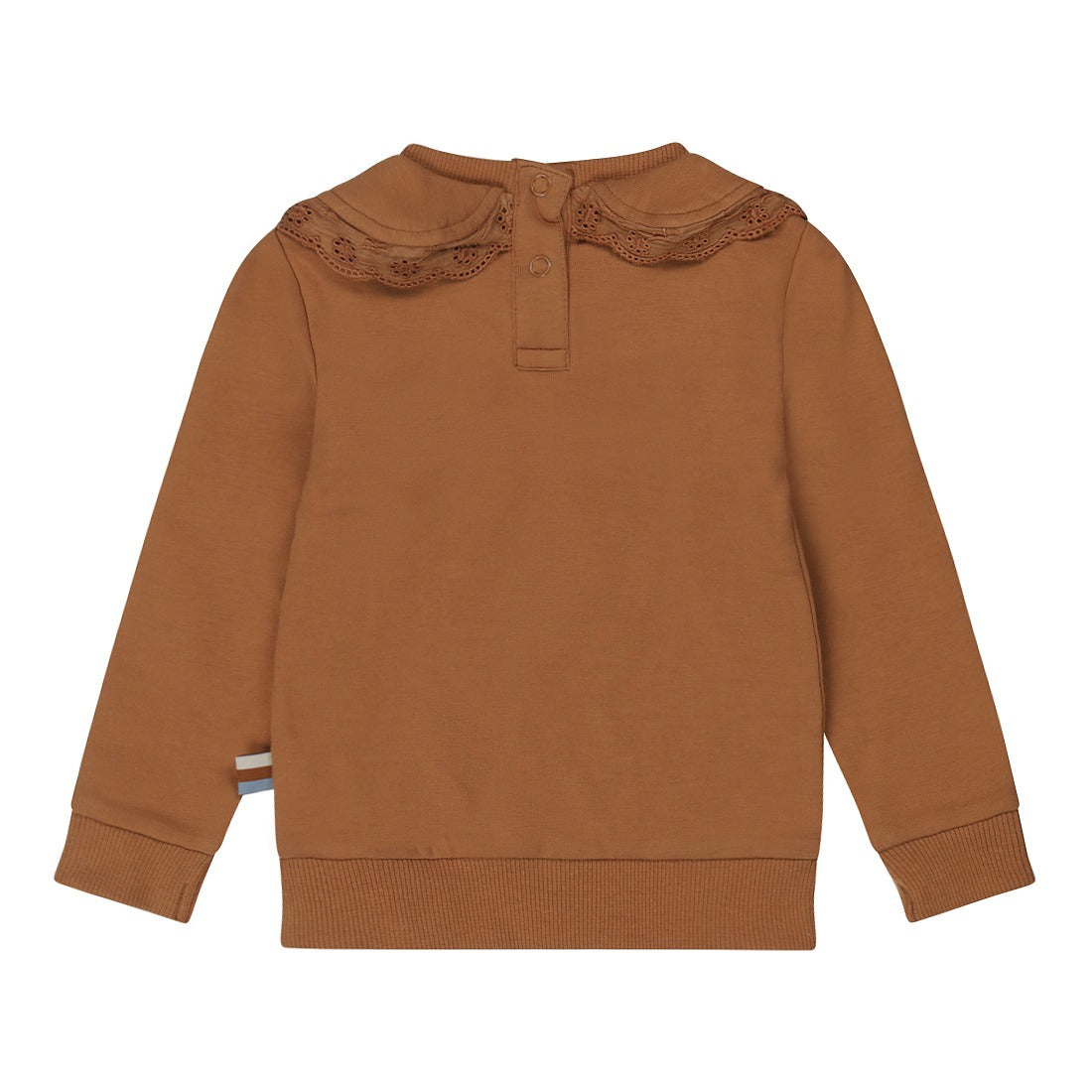 Dirkje:sweater camel kraagje