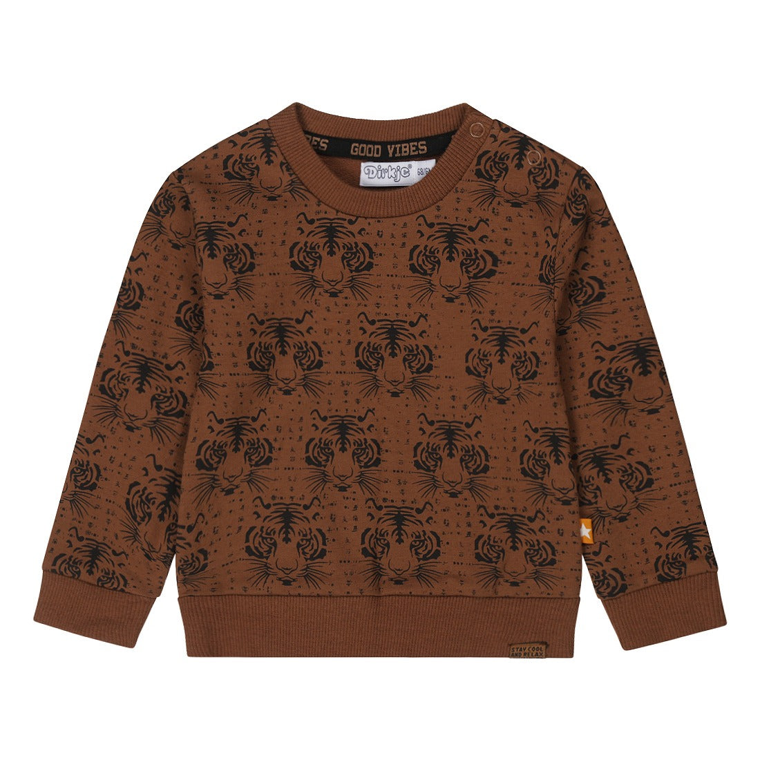Dirkje: sweater LS camel