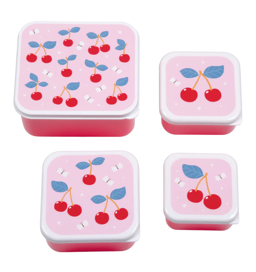 A Little Lovely Company: Lunch & snack box set: kersen