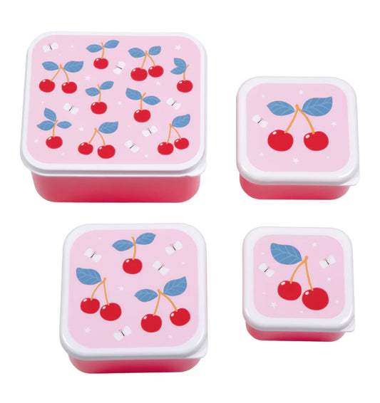 A Little Lovely Company: Lunch & snack box set: kersen
