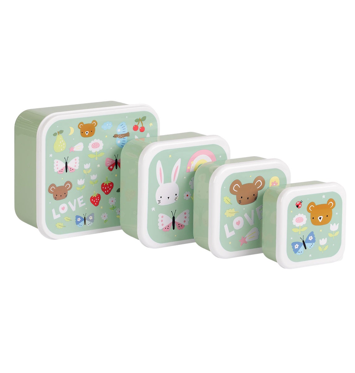A Little Lovely Company: Lunch & snack box set: joy