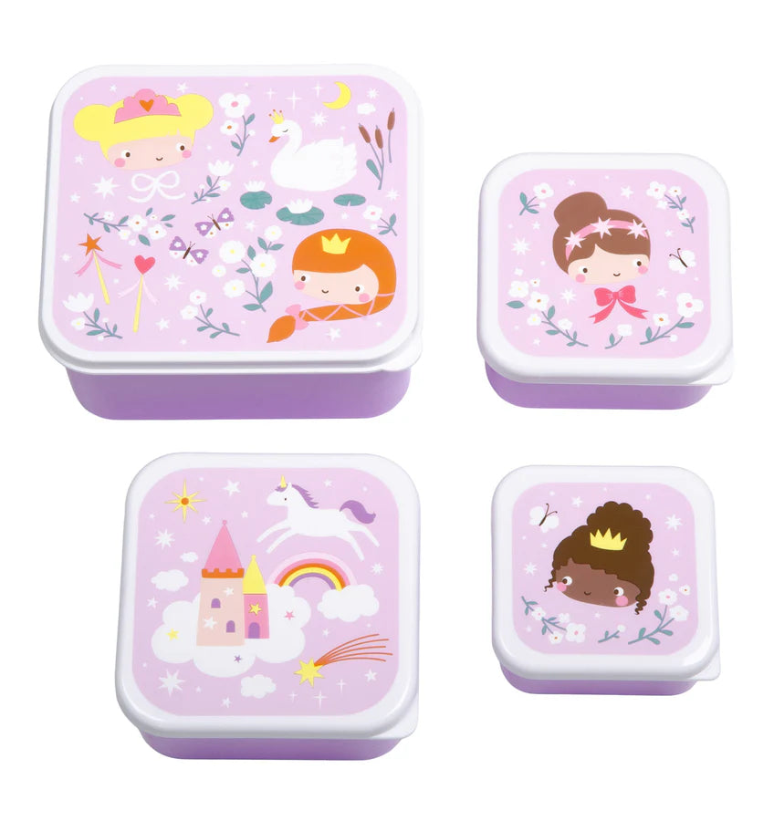 A Little Lovely Company: Lunch & snack box set: prinsessen