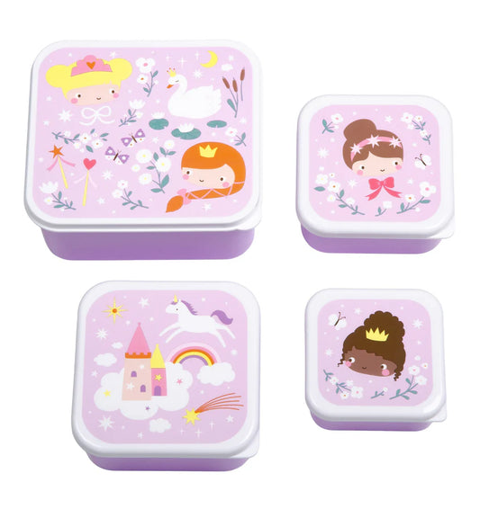 A Little Lovely Company: Lunch & snack box set: prinsessen