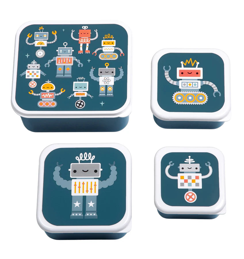 A Little Lovely Company: Lunch & snack box set: robots