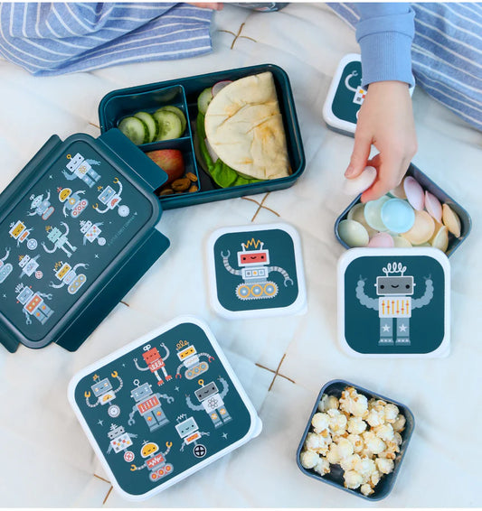 A Little Lovely Company: Lunch & snack box set: robots