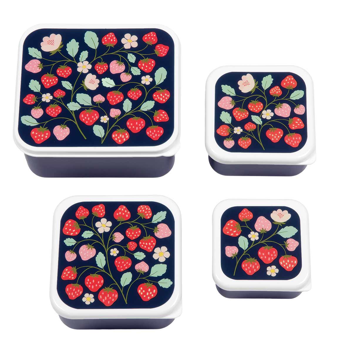 A Little Lovely Company: Lunch & snack box set: aardbeien