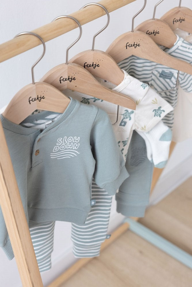 Feetje:Turtelly cool: sweater sea green