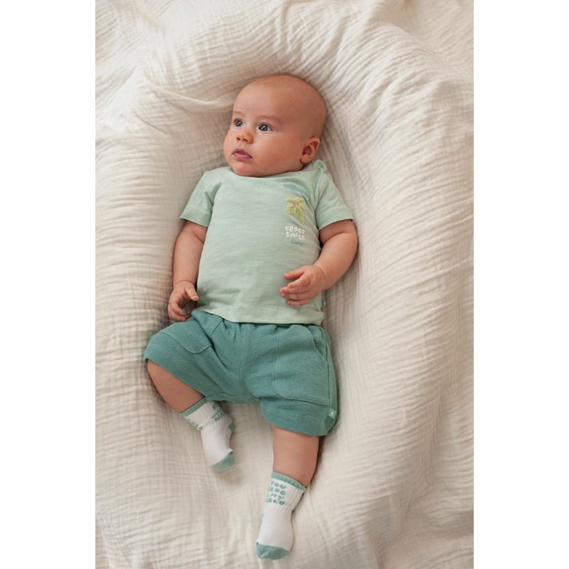 Feetje:You Croc my World: short seagreen