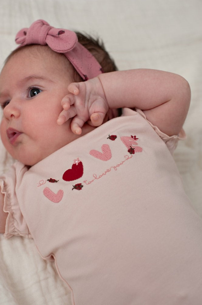Feetje:Ladybug:shirt roze