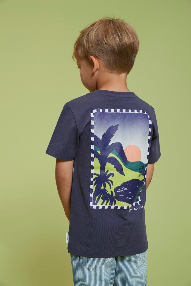 Sturdy:Lagoon Legends: shirt indigo with backprint