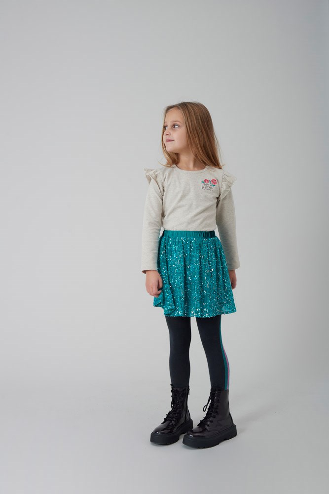 Jubel: Girls club: longsleeve grijs
