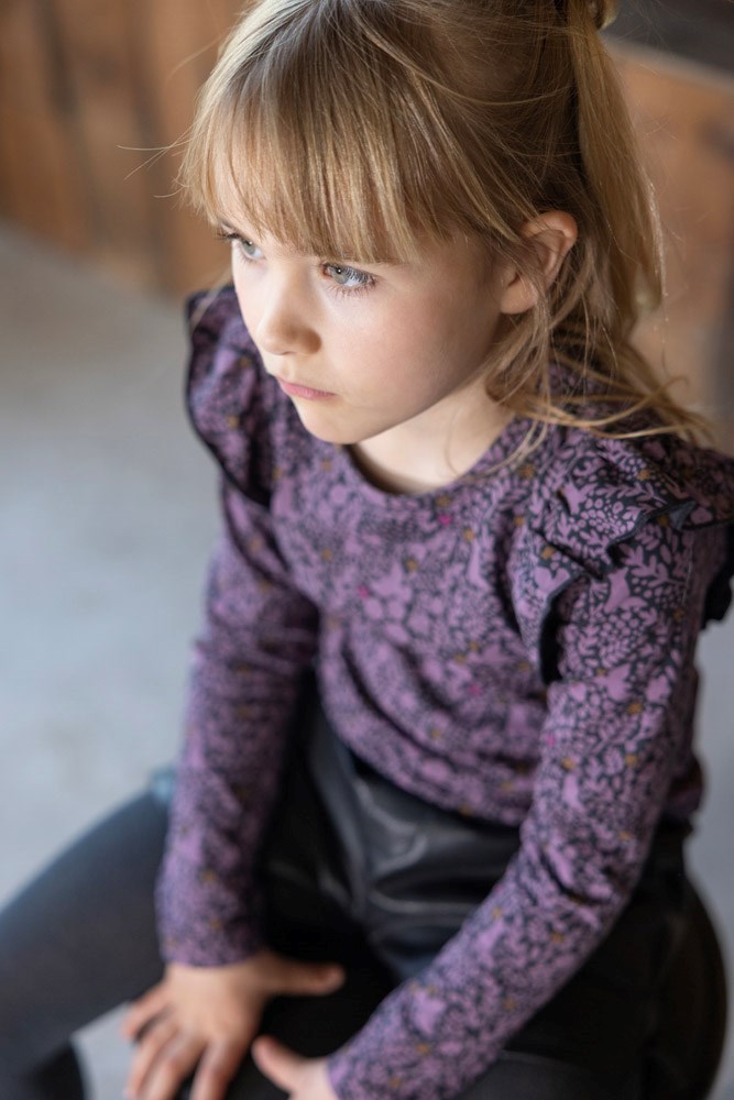 Jubel: Forest fancy: longsleeve lila dessin