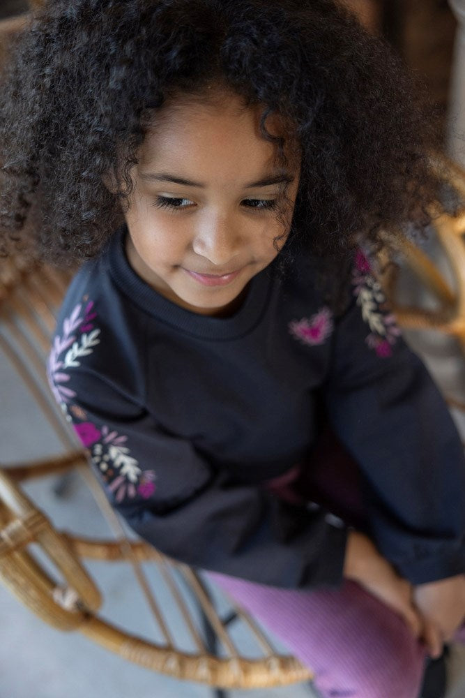 Jubel: Forest fancy: sweater anthracite hartje