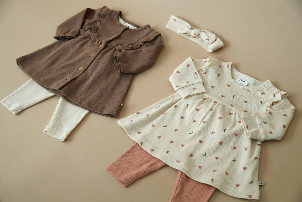 Feetje:Dancing in the moonlight: dress brown