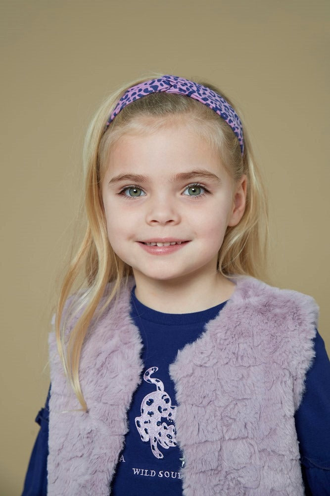 Jubel: Wild Soul: omkeerbare teddyvest Lila-panter
