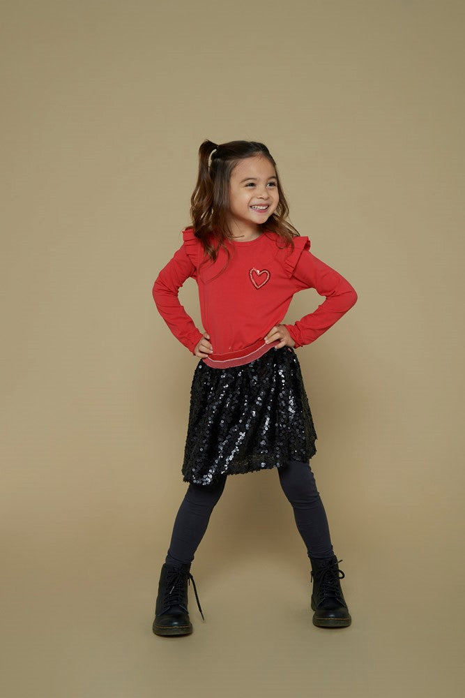 Jubel: Queen of hearts: Longsleeve red