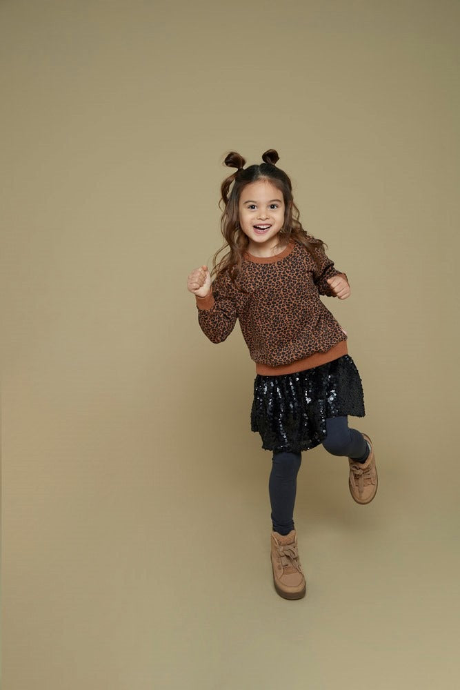 Jubel: Queen of hearts: sweater leopard brown