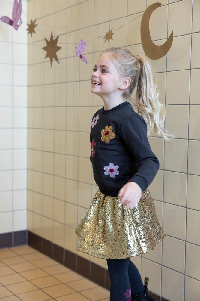 Jubel: Shine bright: pailetten rok goud