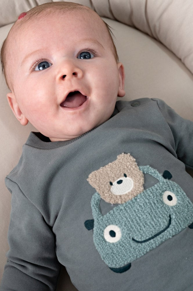 Feetje: Beep beep: sweater green car
