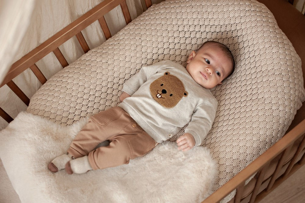 Feetje: Tiny Timber Tales: sweater grijs bever